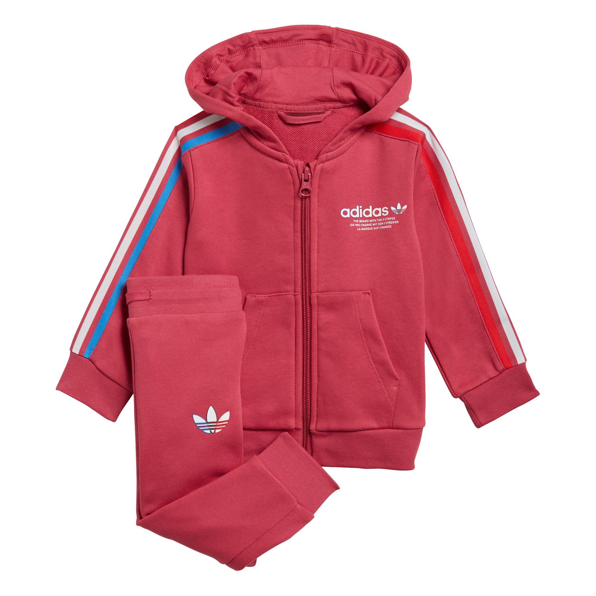 pink adidas hoodie kids